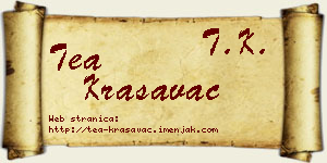 Tea Krasavac vizit kartica